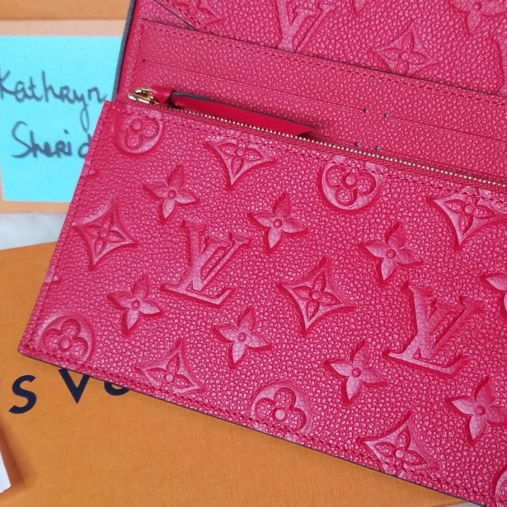 BNEW LOUIS VUITTON FELICIE EMPREINTE SCARLET RED - Picture 4 of 8